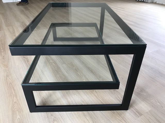 Salontafels / zwarte glazen design tafel / ST-25